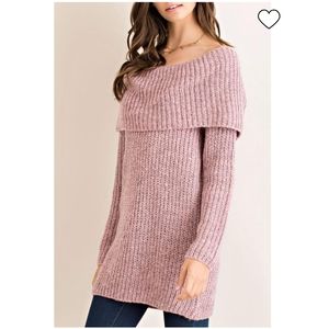 Entro Ribbed Fold Over Tunic